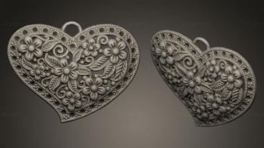 Jewelry Heart pendant 3d model